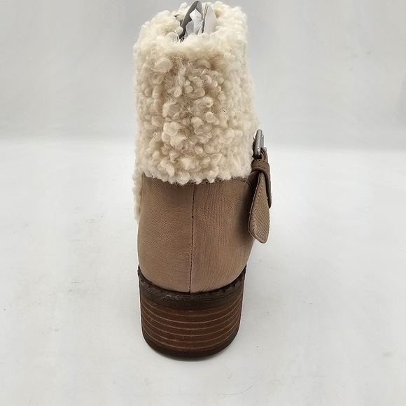 Gentle Souls by Kenneth Cole Womens Boot Best Slit Moto Cozy Mushroom 10 - Picture 6 of 11